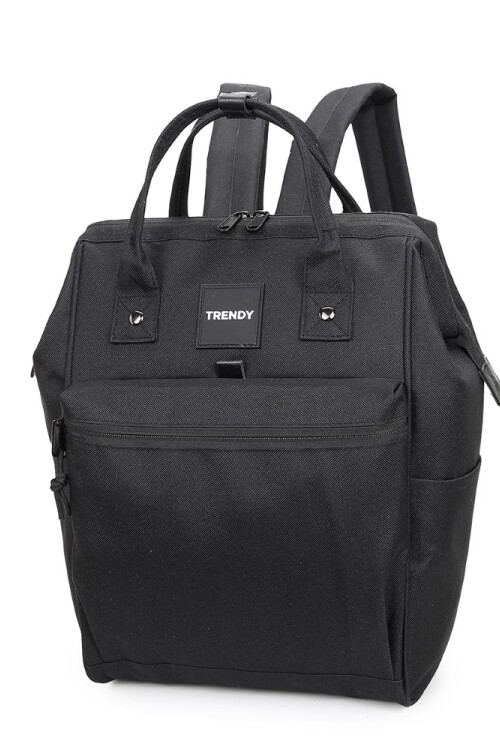 Mochila boca de pez multicierres Negro