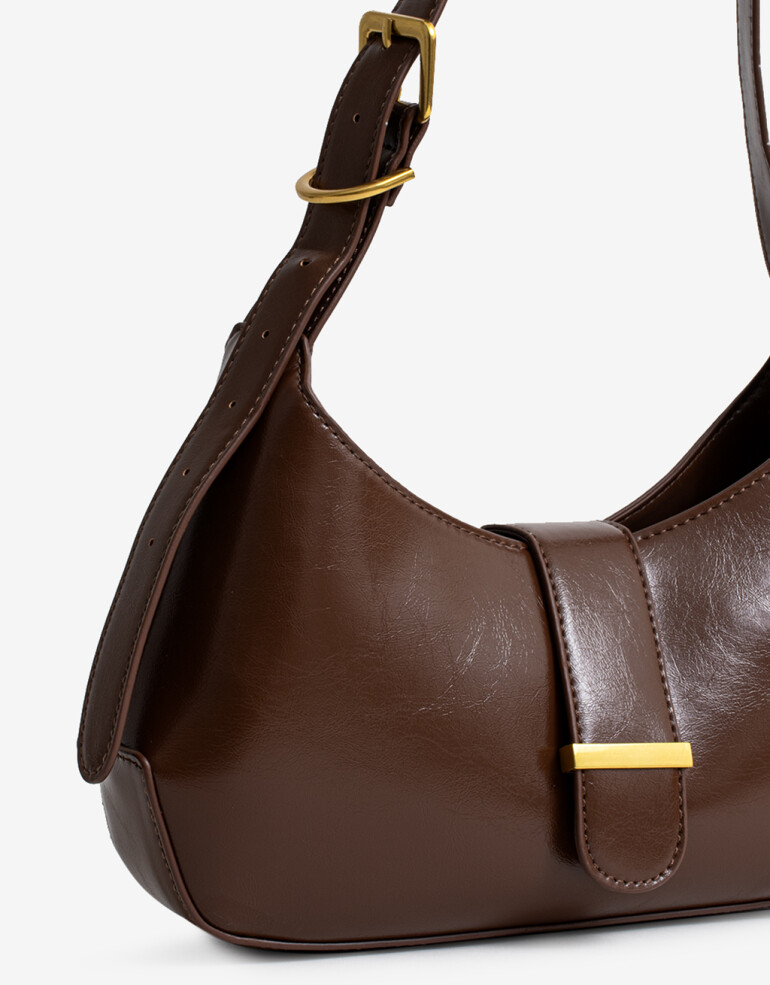 Bandoleras Cartera Bandolera Con Broche - Marron Suela