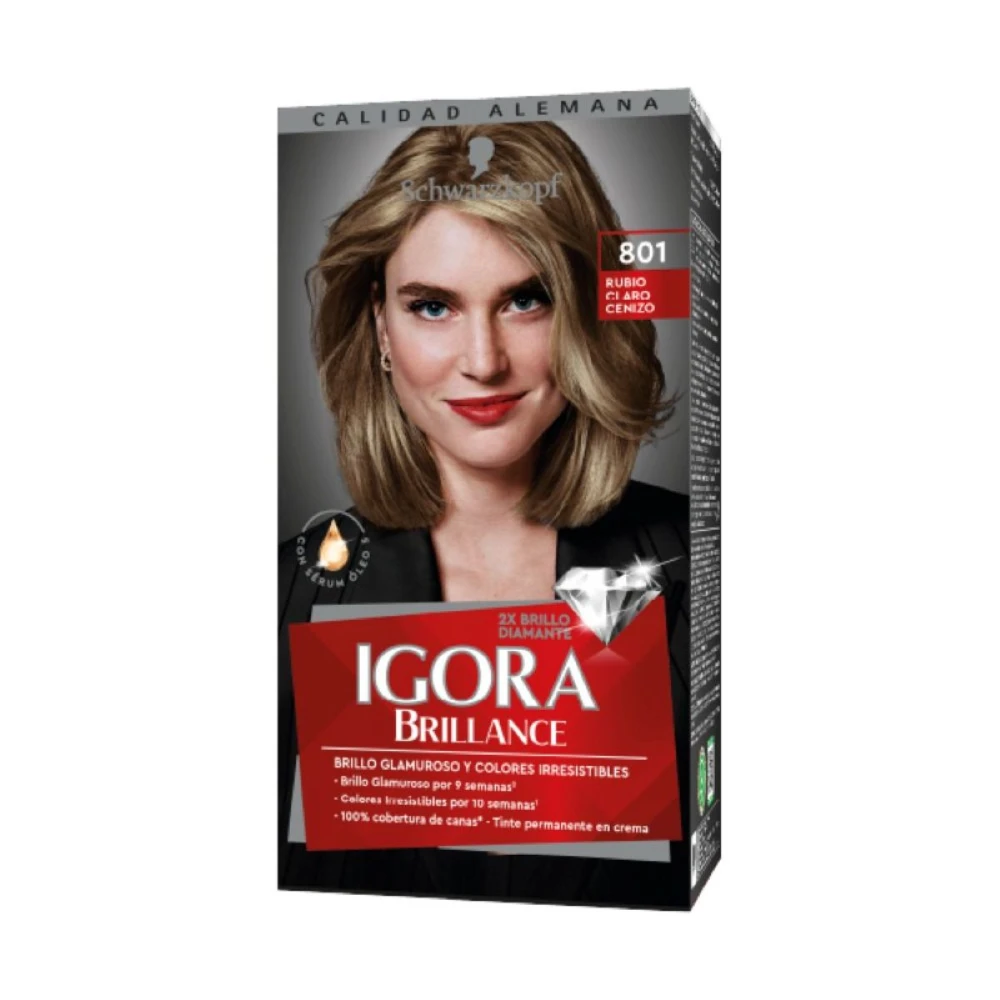IGORA BRILLANCE RUBIO CLARO CENIZO N°80