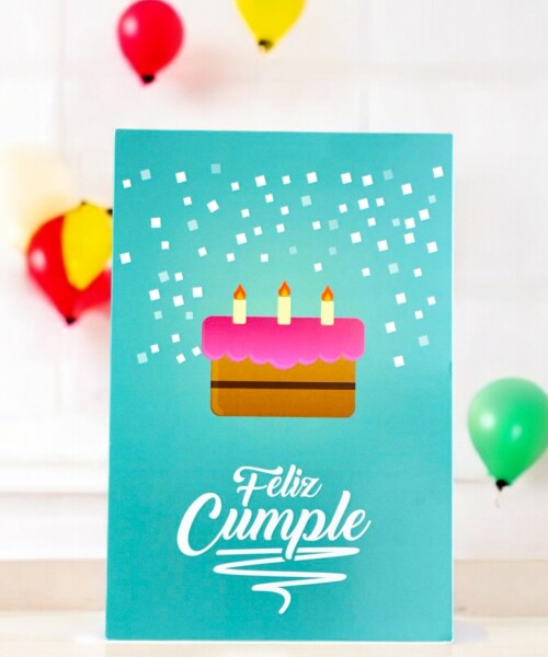 Tarjeta cumpleaños 10x15. DISEÑO 3