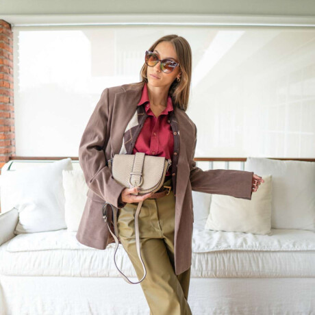 Bandolera Lyon Reptil Vison