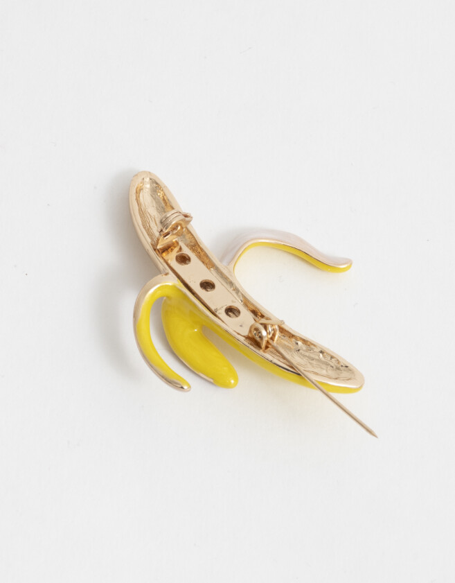Prendedor Esmaltado Prendedor Banana Dorado - Dorado