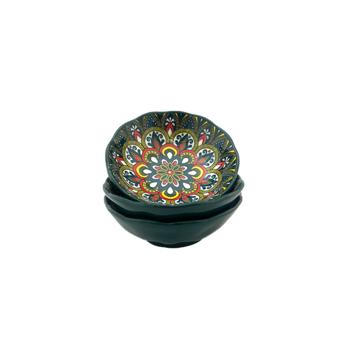 Bowl de cerámica mandalas 11x4cm - Bowl De Cerámica Mandalas 11x4cm 