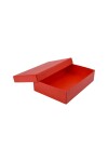 Caja+tapa 16,5x11x4 cm. SETA ROSSO