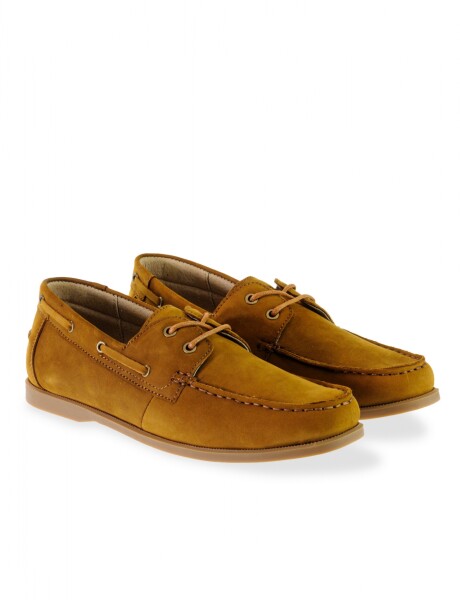 ZAPATO MOCASÍN DE GAMUZA Camel