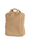 Mochila con bolsillo frontal Beige