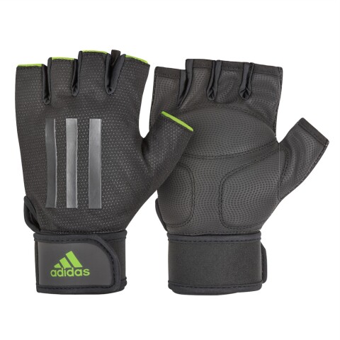 Guante Elite Negro Con Verde Adidas Negro
