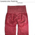Calza Levanta GlÃºteos Leggings Push Up Bordo