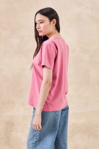 Remeron Algodon Lavado Rosa
