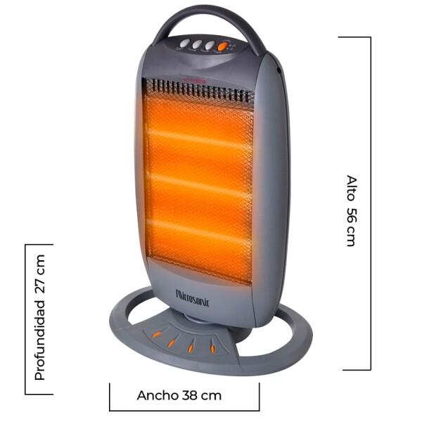 Estufa Halógena Microsonic 15566s ESTUFA HALOGENA MICROSONIC EHL15566S