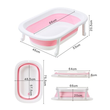 Baño Bañera Plegable Para Bebe Anti Frio Varios Colores Celeste