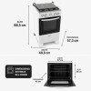 Cocina A Gas James 4 Hornallas C 105 B - Blanca Cocina A Gas James 4 Hornallas C 105 B - Blanca
