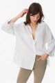 Camisa Ulises Raya Negra/Blanca