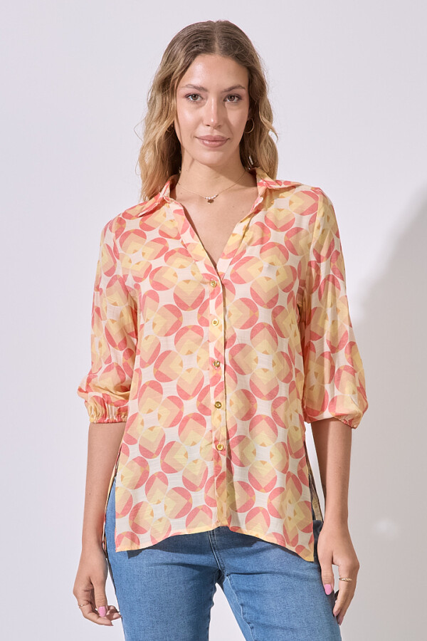 Camisa Sunset ANARANJADO/MULTI