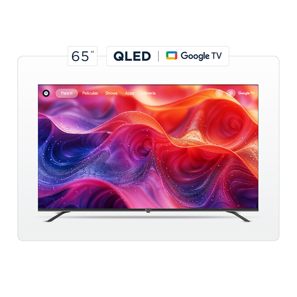 Smart TV Motorola QLED UHD 4K 65 Google TV - MO-MOT65UQE11 