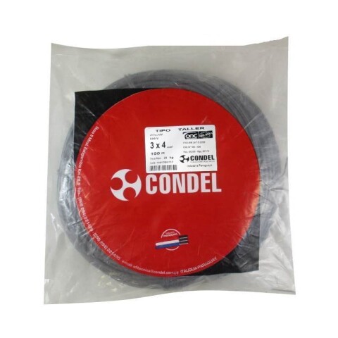 CABLE TIPO TALLER 3X 4,00MM2 CONDEL CABLE TIPO TALLER 3X 4,00MM2 CONDEL