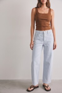 Jean Barrel Baggy Celeste