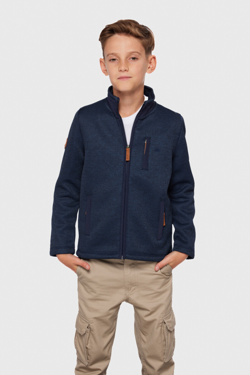 CAMPERA FELPA ESPECIAL - Azul 