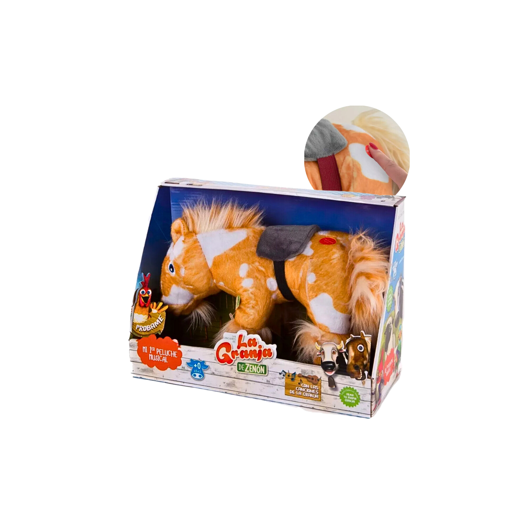 Peluche Caballo Percheron Granja de Zenon Marron