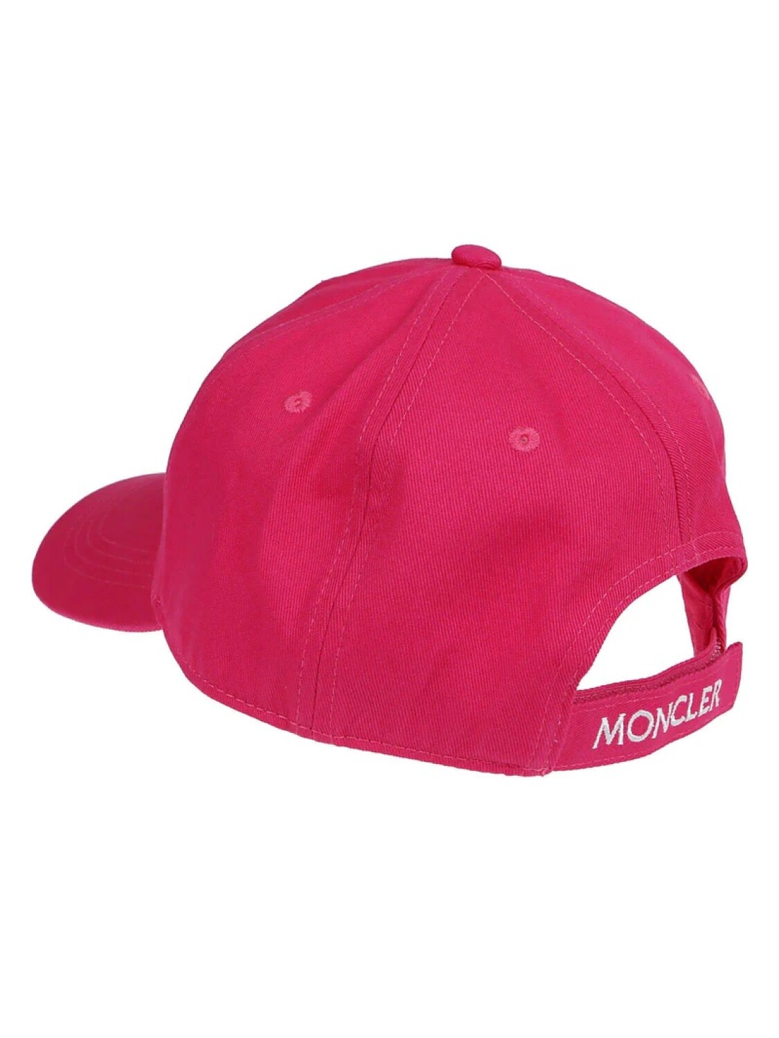 Moncler -Gorro con visera de algodón Rojo