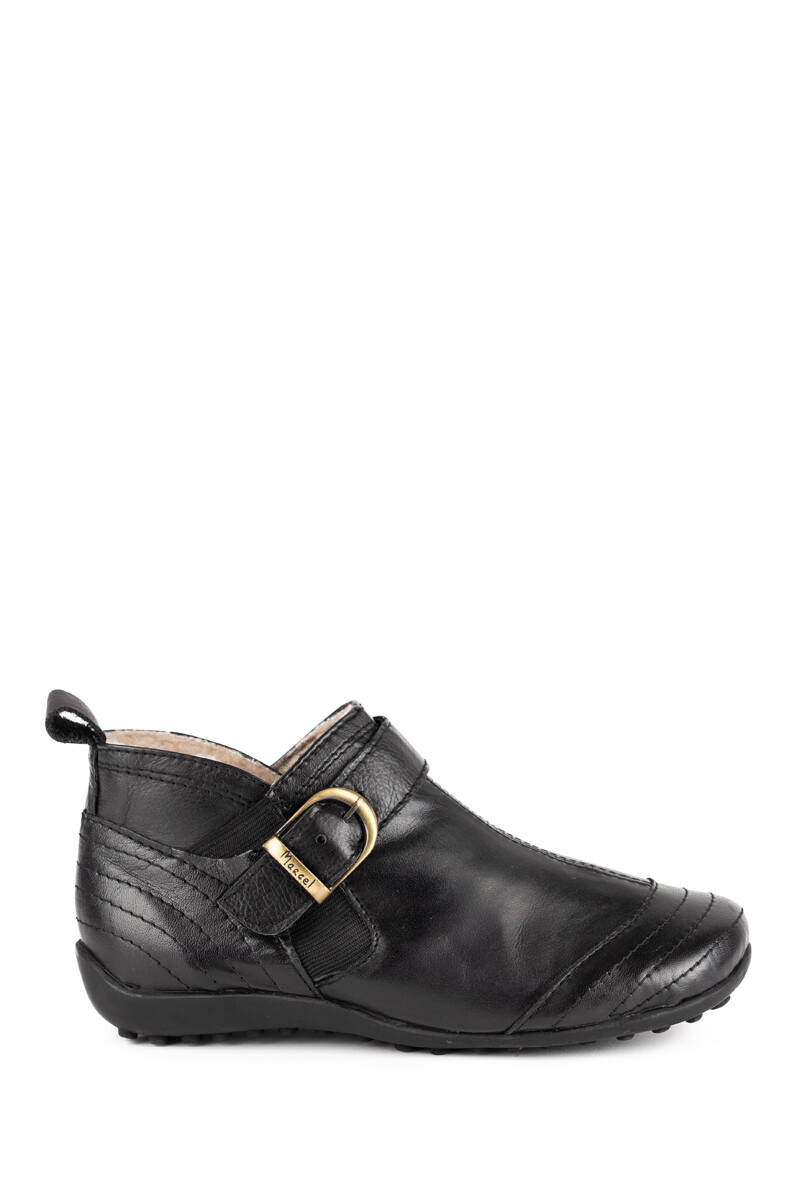 Bota baja clásica corderito - Negro 