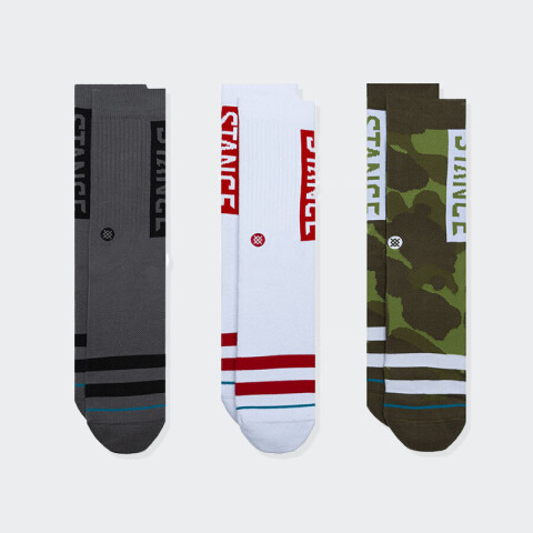 Medias Stance The OG 3 Pack Verde