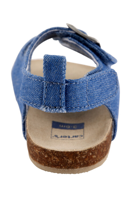 Sandalias de bebé, con velcro, chambray Sin color