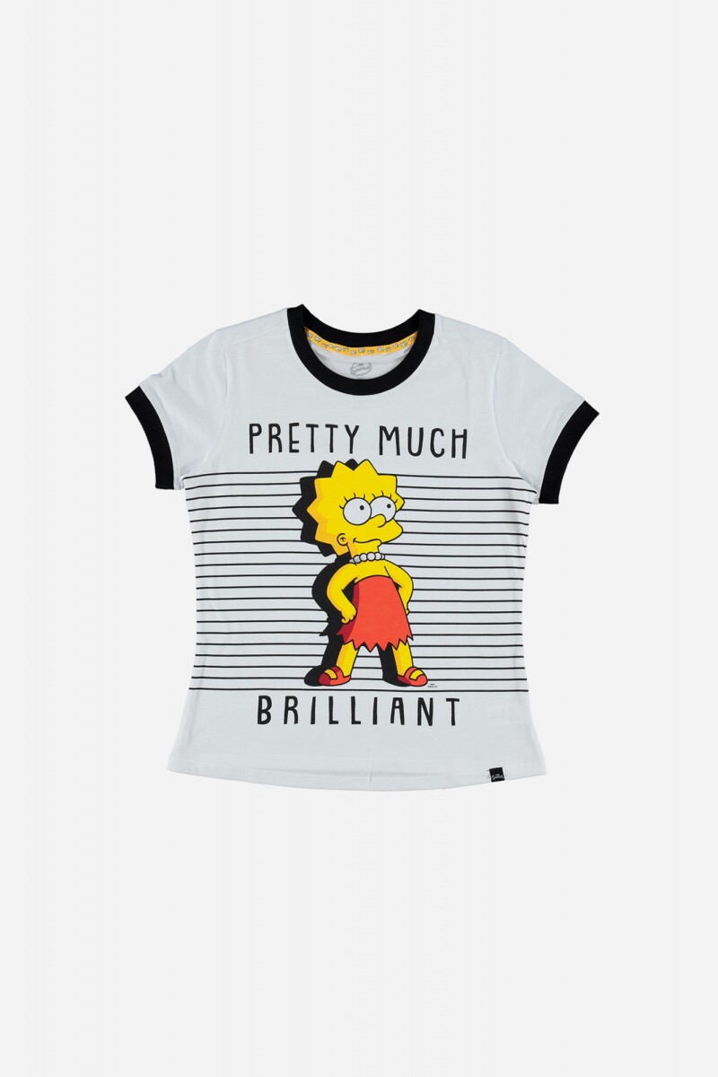 Camiseta dama Simpson - BLANCO 