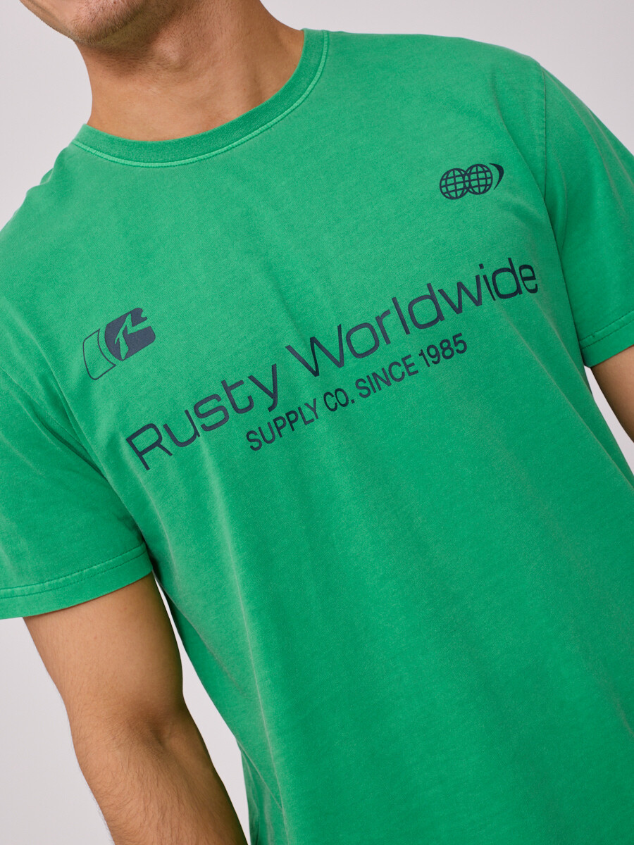T-SHIRT ARLEN RUSTY - Verde 