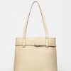 Shopper Bay en cuero graneado Cotton
