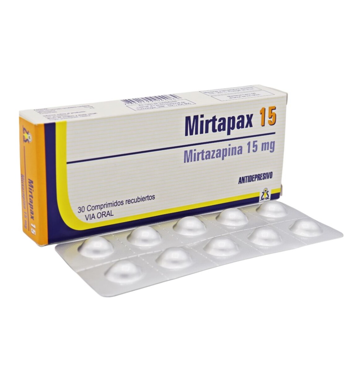 MIRTAPAX 15 MG. CJ X 30 COMPRIMIDOS 