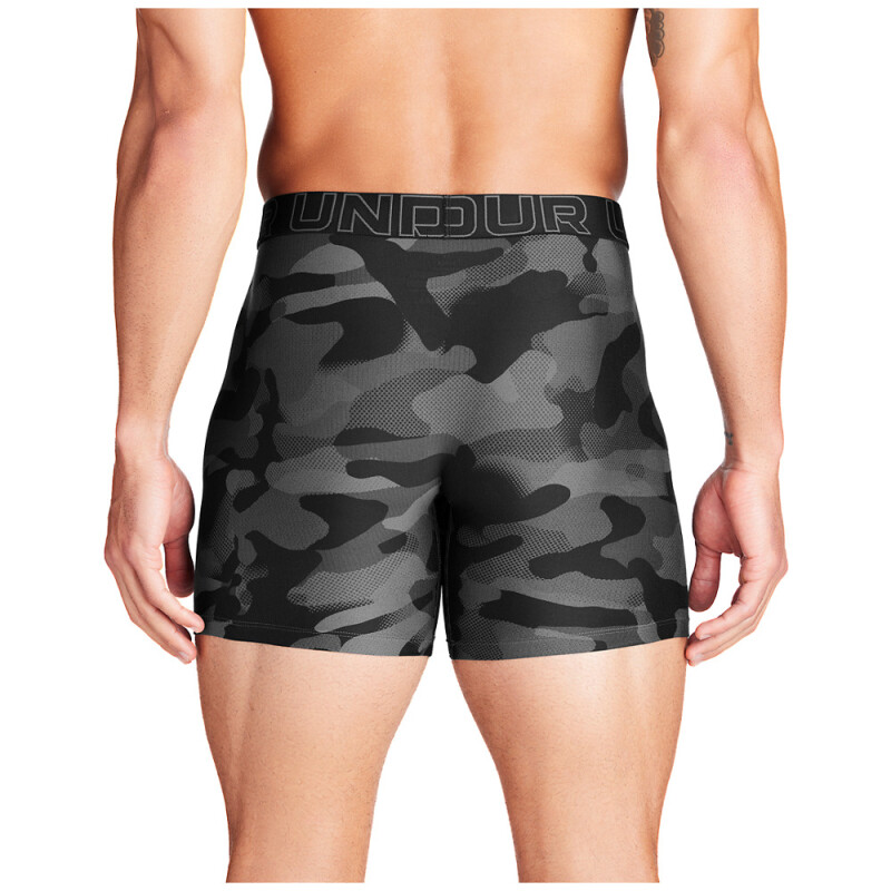 UA PERFORMANCE TECH-PRINT 6 IN 3PK-BLK BLK-001