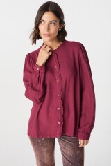 Camisa Soft Bordeaux