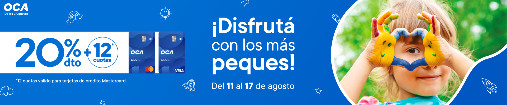 20% OFF con OCA + 12 CUOTAS con MasterCard
