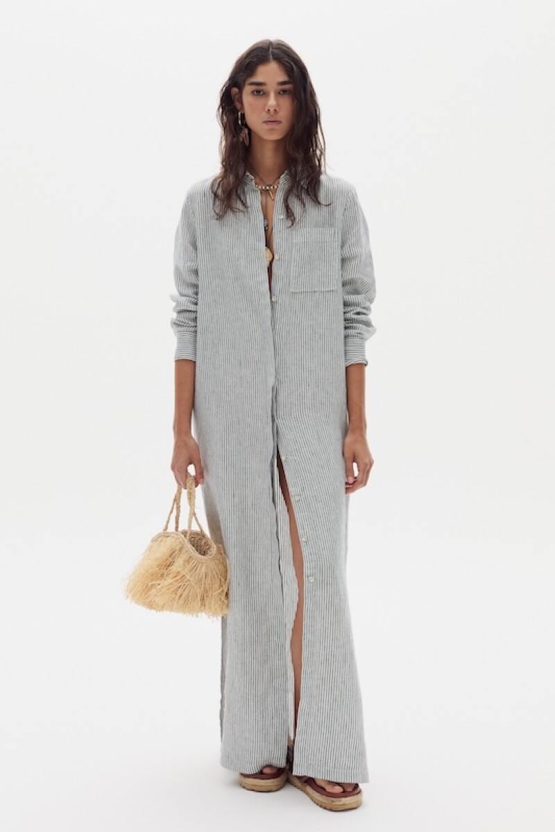 Vestido Coconut en Lino Eddie Stripes