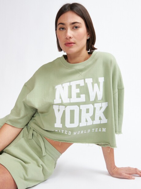 REMERA NY VERDE