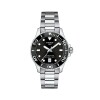Reloj Tissot Seastar T1202101105100 para dama con correa de acero Negro