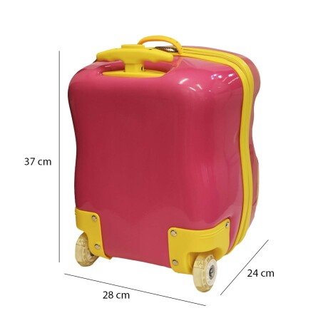 Valija Infantil Rígida Mochila Maleta Pequeña Escuela Viaje Rojo