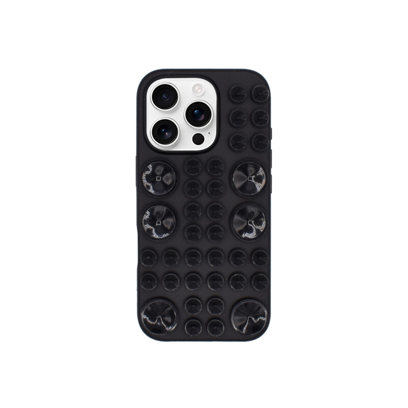 Protector para iPhone 16 Pro con ventosas color negro Protector Para Iphone 16 Pro Con Ventosas Color Negro
