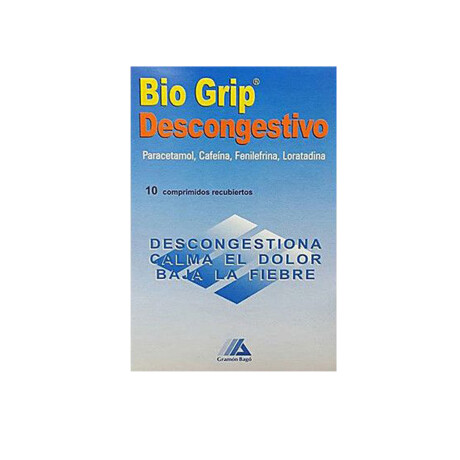 Bio Grip Descongestivo x 10 COM Bio Grip Descongestivo x 10 COM