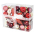 Kit Arbol Completo + Adornos Chirimbolos Decoracion Navideña Variante Color Rojo