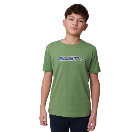 Remera Rusty Rivio Niño Verde