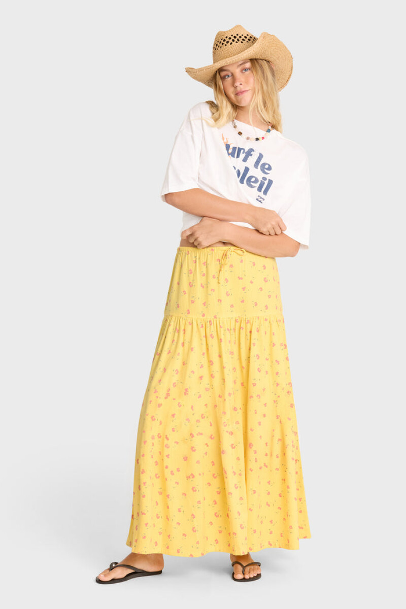 FALDA SUN CATCHER MAXI SKIRT 6-beige