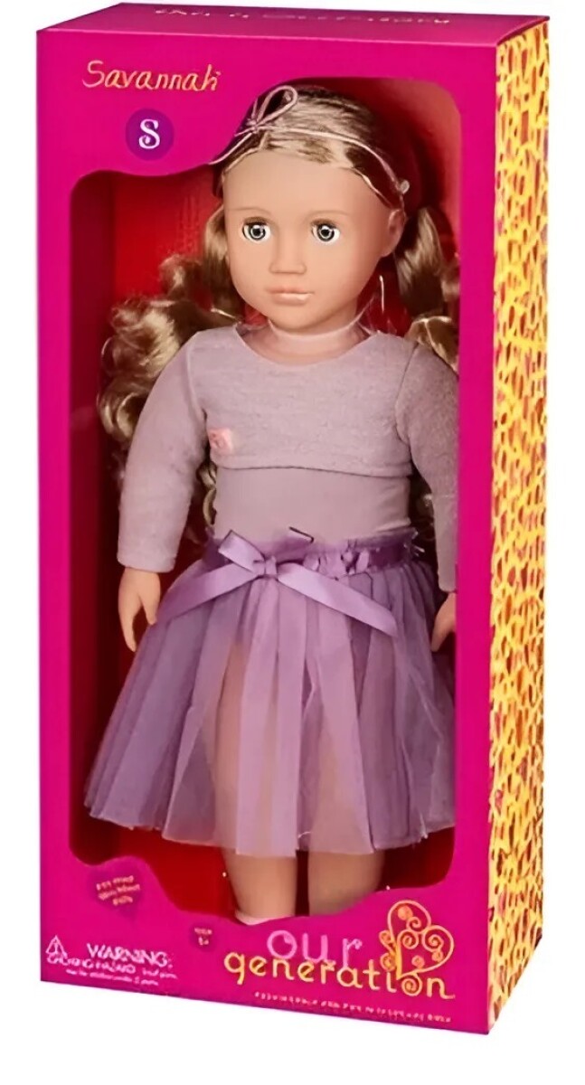 Muñeca Savannah Bailarina Ballet Con Tutu - Our Generation 
