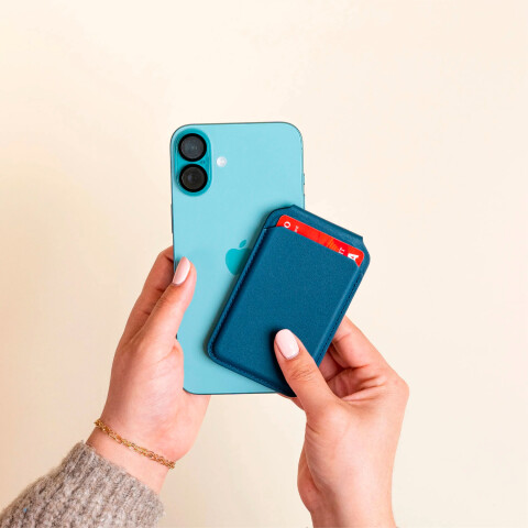 Satechi Wallet MagSafe Cuero Vegano - Dark Blue Satechi Wallet MagSafe Cuero Vegano - Dark Blue