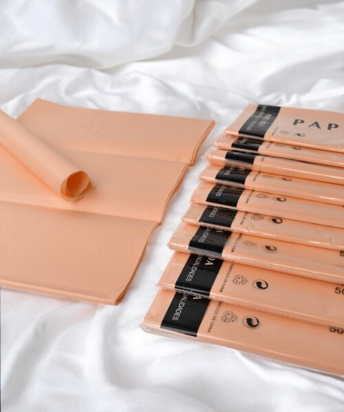 Pack x 10 - Papel seda 50 x 66 cm SALMON