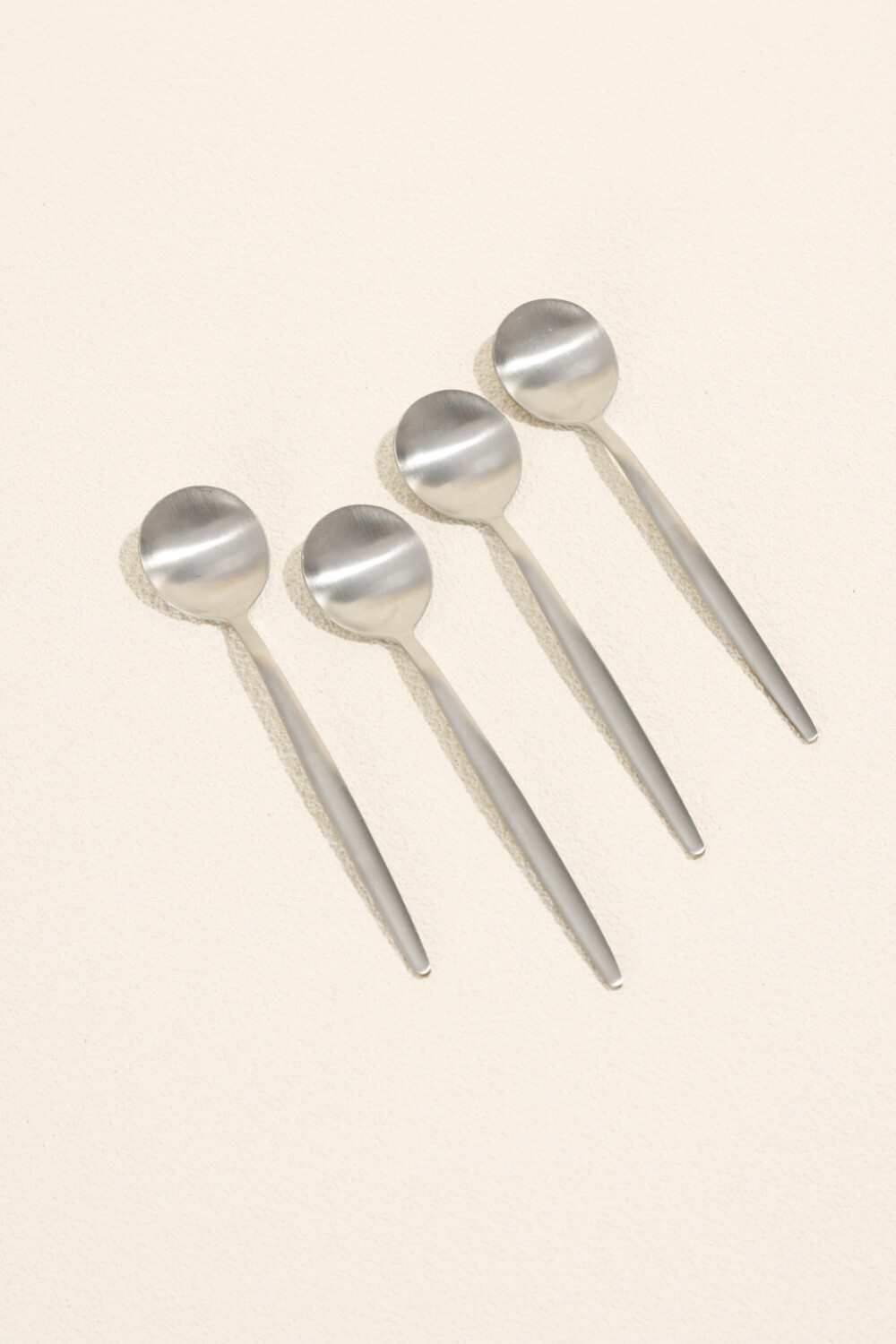 Cuchara De Té Fiordo, Set 4 Un. Plateado Color Unico