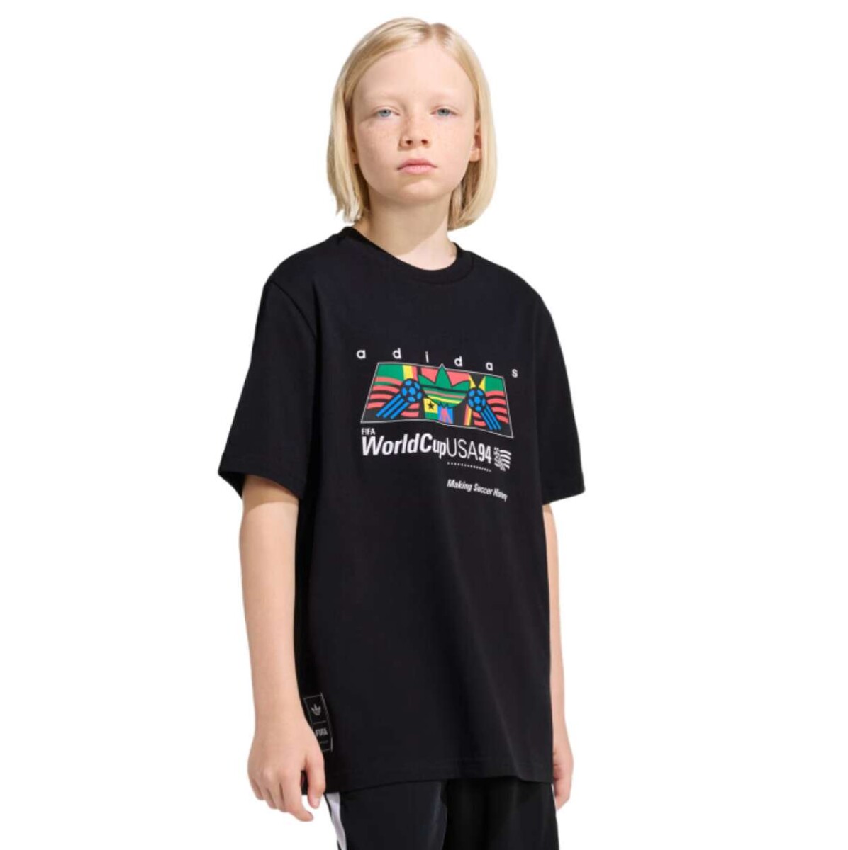 Remera Adidas Lo Gfx Niño - Negro 