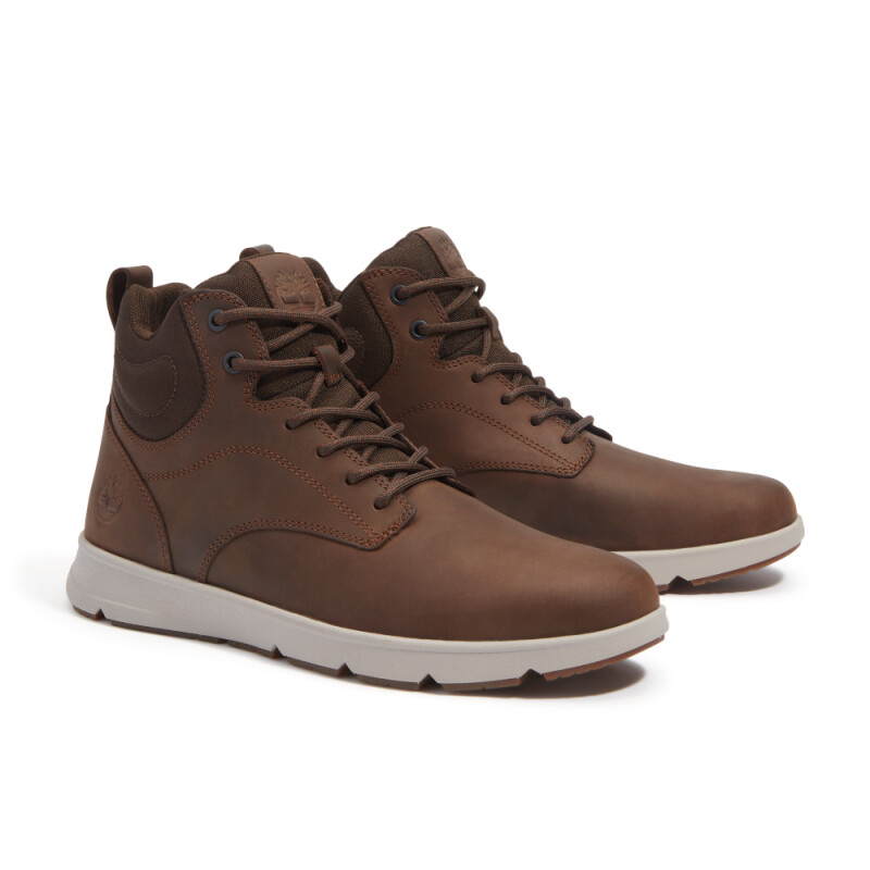 Zapatillas Parker Street Mid Hombre Dark Brown Full Grain