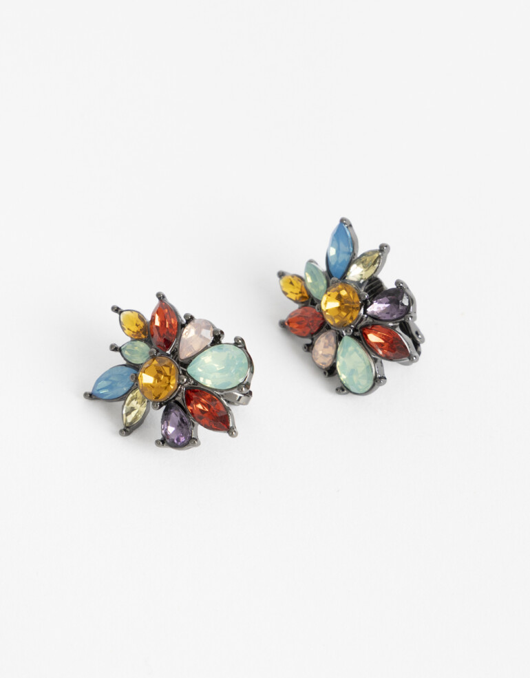 Aros Clips Color Aros Clips Piedra Multicolor - Combinacion Multicolor